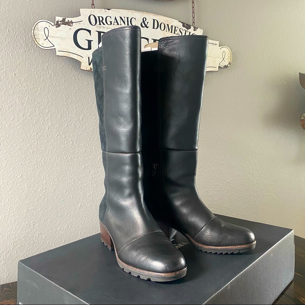 Sorel “Cate” Tall Leather Boots